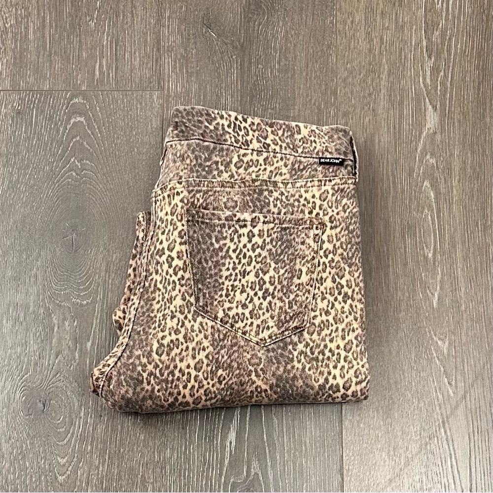 Dear John Gisele High Waisted Skinny Leopard Jeans Sz‎ 29
